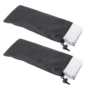 Imagem de LUMINFLY 32 peças de para-brisas para fogão de acampamento, 134 cm de comprimento, liga de alumínio, portátil