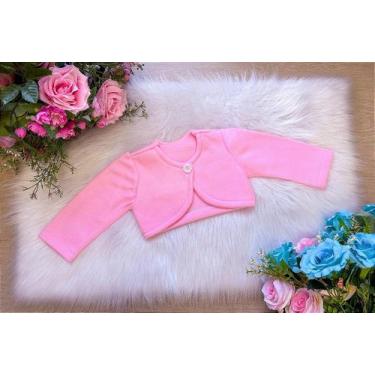 Imagem de Casaco Bolero Soft Sofia Rosa para Meninas - Giovanella, Carnation pin