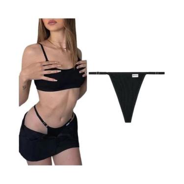 Imagem de Calcinhas Sexy De Algodão Para Mulheres, Cintura Ajustável, Baixa, Cor