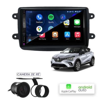 Imagem de Multimídia MP10 CarPlay e Android Auto Renault Captur com Tv - First O