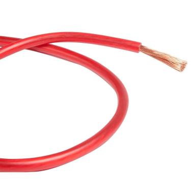 Imagem de Cabo de Potência Automotivo para Som Cabo Potência Technoise Cobre Vermelho 50MM 15M Alto Desempenho 100% Cobre Flexível