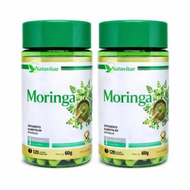 Imagem de Kit 02 moringa 120 cáps cada 500mg Natuvitae
