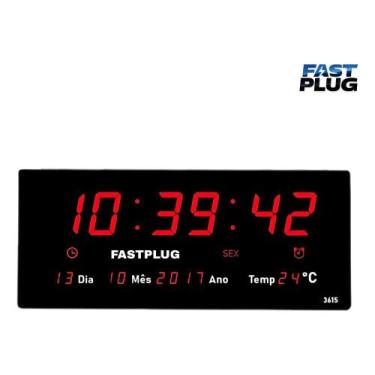 Imagem de Relógio De Parede Grande Led Digital Academia Hospital Estru - Congrat