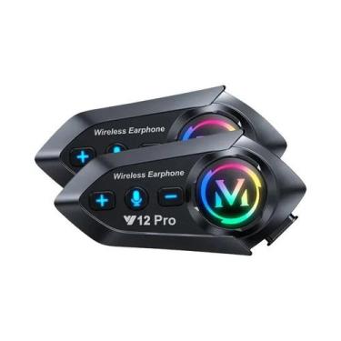 Imagem de Capacete De Motocicleta Bluetooth Y12 pro Com Intercomunicador De 500M