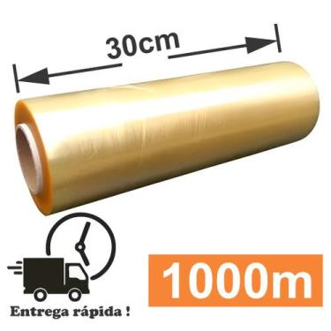Imagem de Rolo Bobina Plastico De Filme Pvc 28cm X 300, 45 X 300, 30 X 1000 Metr