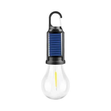 Imagem de Lanterna De Camping Solar LED Recarregável USB, Luz Vintage Regulável 