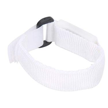 Imagem de Braçadeira de LED, pulseiras esportivas ajustáveis para eventos esportivos com LED luminoso para caminhadas para acampar, ciclismo, shows para corrida (branca)