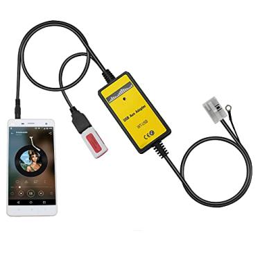 Imagem de Adaptador auxiliar, interface auxiliar para carro Yomikoo USB MP3 Player interface AUX em adaptador de conexão 3,5 mm para VW 12pin 2009-2011 Beetle 2003-2011 Jetta 2004-2011 Passat 2005-2011 Polo 2007-2011 Tiguan Skoda 2011111 07-20 11 Octavia
