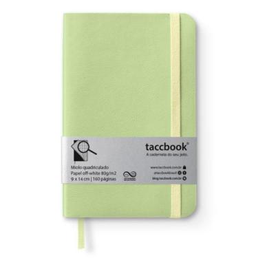 Imagem de Caderneta Quadriculada Taccbook Verde (Pastel) 9X14 Flex