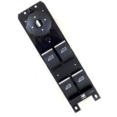 Imagem de Interruptor Vidro Eletrico Quadruplo Fiesta 2012 Ate 2017 Com Travamento Dos Vidros Controle Dos Retrovisores Led Verde Referencia F1Et14A132Ab