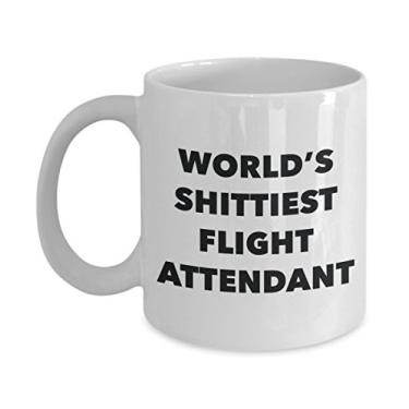 Imagem de Caneca de café de comissário de bordo – Atendente de voo do mundo – Presentes para comissário de voo – Ideia divertida de