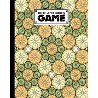 Imagem de Dots And Boxes Game: Citrus Cover Dots And Boxes Game, A Classic Strategy Game - Large and Small Playing Squares, 120 Pages, size 8" x 10" by Sonja Heine