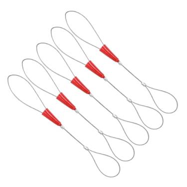Imagem de IEUDNS 5 pçs cabo extrator fio duto threader fio prendedor de cabo de peixe para linhas de alto-falante de áudio de parede