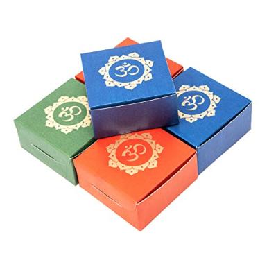Imagem de Conjunto de 8 caixas de lembrança da Desi Favors para casamentos indianos, chás de bebê, aquecimento da casa, celebrações religiosas hindus / festividades diwali(vermelho, azul, rosa, verde)