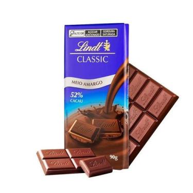 Imagem de Chocolate Francês Meio Amargo 52% Cacau Lindt Classic 90G