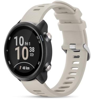 Imagem de GEAK Pulseira esportiva compatível com Garmin Forerunner 245/645/55, pulseira esportiva de 20 mm compatível com Garmin Vivoactive 5 / Vivoactive 6 3, pulseira esportiva de 20 mm para Garmin Venu SQ