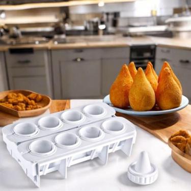 Imagem de Forma de Fazer Coxinha Molde para fazer 8 Coxinhas - LigBrin