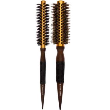 Imagem de COMBO 2UN ESCOVA TÉRMICA METALICA 40mm 32mm CABO PONTIAGUDO MARCO BONI