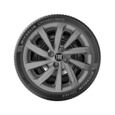 Imagem de 1x Calota FIAT MOBI ARGO CRONOS Aro 15 Grafite Logo NV 167cp - Grid