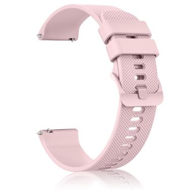 Imagem de Pulseiras de silicone de 22 mm compatíveis com relógio inteligente Fossil Gen 6 44 mm/Gen 5E 44 mm/masculino Gen 5 LTE/Carlyle/Garrett/Julianna feminino, pulseira de silicone macio de liberação rápida