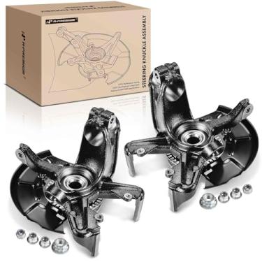 Imagem de A-Premium 2 conjuntos de junta de direção dianteira e cubo de rolamento de roda compatíveis com Volkswagen Jetta 1999-2005, Beetle 1998-2010, Golf 1999-2006 e 2010, apenas com rotor de 280 mm