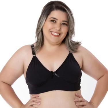Imagem de Sutiã Plus Size Liso Reforçado Sem Bojo  1984 - Silvest Lingerie, Pret