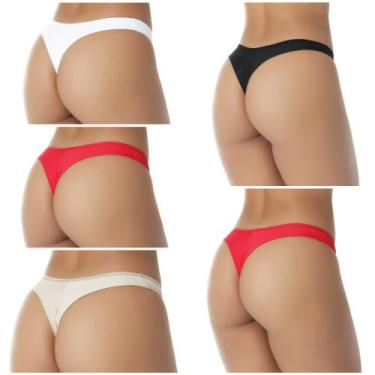 Imagem de Kit de Tangas Fio Dental Premium com 5 peças  Kit 5 8071 - Silvest Lin