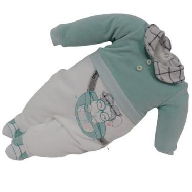 Imagem de Macacão Plush Buckle Luxo Bebê Menina Le Bhua Paraiso 13361 - Le Bhua 