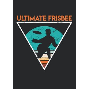 Imagem de Notizbuch A4 liniert mit Softcover Design: Retro Ultimate Frisbee: 120 linierte DIN A4 Seiten