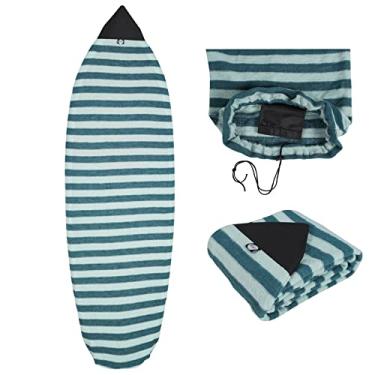 Imagem de Meia Neolife Surfboard – Bolsa de proteção para prancha de tricô (hortboard, Longboard e híbrida) tamanho 17,78 cm azul-petróleo branco