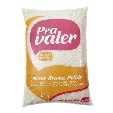 Imagem de Arroz Agulhinha Tipo 1 Pra Valer Pacote 5kg