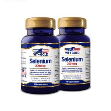 Imagem de Selênio 200mcg Vitgold KIT2x 100 comprimidos