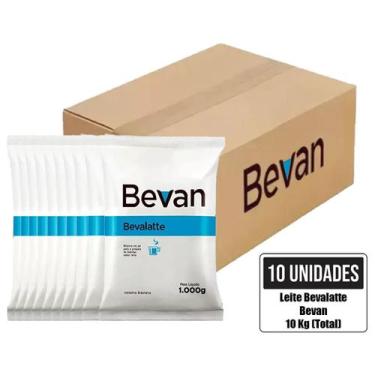Imagem de Kit 10 Leite em Pó Solúvel Vending S/ Glúten Bevalatte Bevan 1 Kg