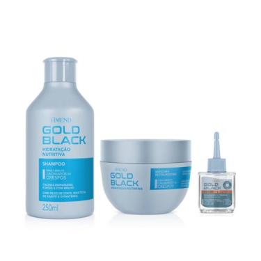 Imagem de Amend Gold Black Hidratação Nutritiva Sh 250ml + Masc 250ml + Óleo 30m