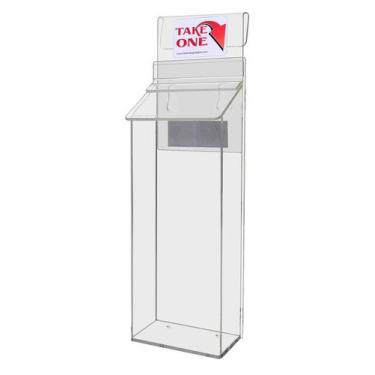 Imagem de Porta-Folhetos Dobrável para Marketing Externo (Pacote com 2) - 4x9