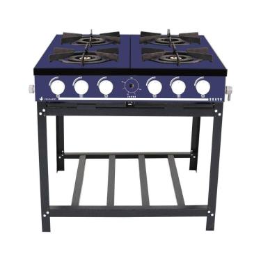 Imagem de Fogão A Gás Bravo Multicores 4 Bocas Br4b - Venâncio Azul Azul
