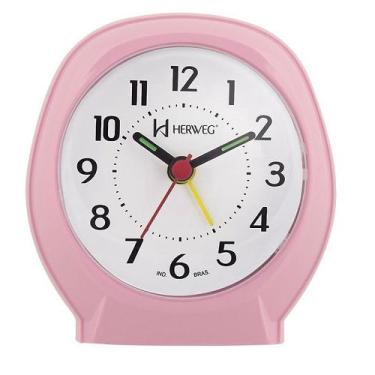 Imagem de Relógio Despertador Herweg Quartz 2634 036 Rosa Baby