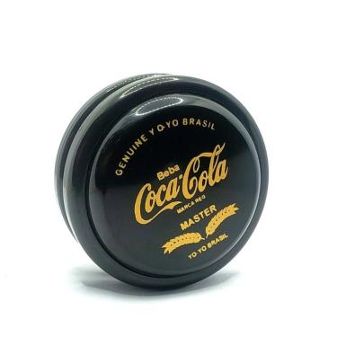 Imagem de Yoyo(ioio, yo-yo) Profissional Coca-Cola Master Retrô Coleção yoyobrasil Super Premium (Preto) + 3 cordas