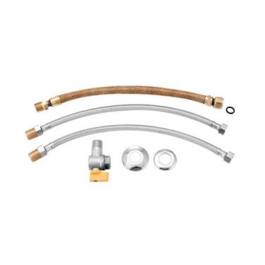 Imagem de Kit de Instalação para Aquecedor a Gás Cromado 40cm B ESTEVES Única, Ú