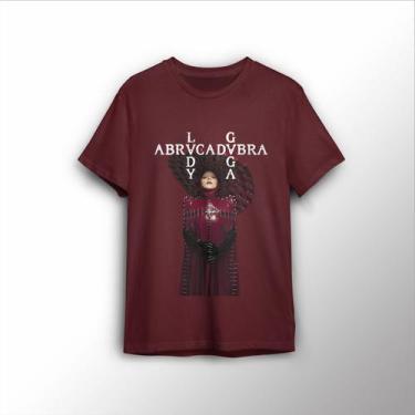 Imagem de T-shirt Estampa Personalizada Abracadabra Lady Gaga - Lobo Sete, Bordô