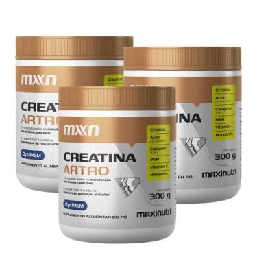 Imagem de Kit 3 Creatina MXN Artro Pó 300g Maxinutri