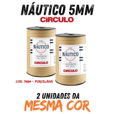 Imagem de FIO NÁUTICO 5MM circulo 500g KIT C 02 UN, 7684 - PORCELANA