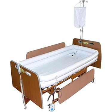 Imagem de Banheira Inflável Para Adultos Médicos De Pvc Na Cama Ajuda Assistiva Para Idosos Deficientes Feridos Com Inflador Bolsa De Chuveiro Travesseiro Inflável