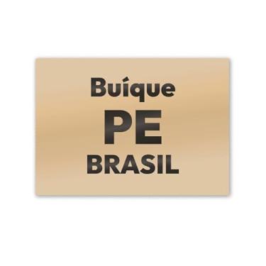 Imagem de Imã de Geladeira Buíque Pernambuco MDF 8x5 para Lembrete