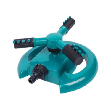 Imagem de Generic Irrigador de jardim com três braços rotativos, automático, limpeza de gramado, com base de disco para plantas, jardim, jardinagem, estufa