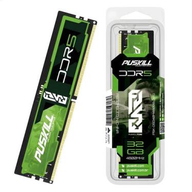 Imagem de Memória RAM DDR5 8GB/16GB/32GB - 4800MHz/5600MHz - PC5 UDIMM 1.1V - PU