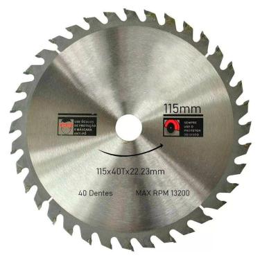 Imagem de Kit 2 Discos De Serra Circular Com 40 Dentes 4-1/2" 115mm Para Madeira