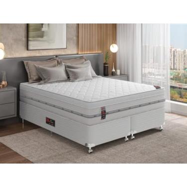 Imagem de Cama Box + Colchão Castor King Niponpedic One Face Pocket 193x203x60cm