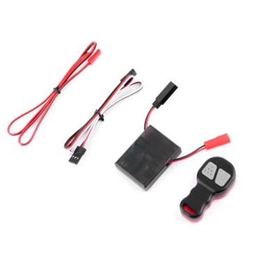Imagem de GLOBACT 1/10 RC Wireless Winch Remote Controller and Receiver Replacement Kit for Axial SCX10 90046 TRX4 Tamiya RC4WD Redcat HPI 1/10 RC Crawler Upgrade Parts