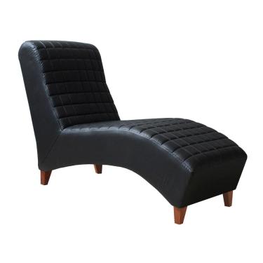 Imagem de Divã Longue Chaise Pés Madeira Freud Zari